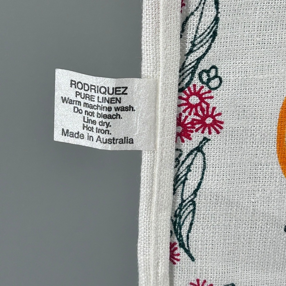 Rodriguez Australian National Anthem Advance Australia Fair Linen Tea Towel 1999 - Picture 4 of 5